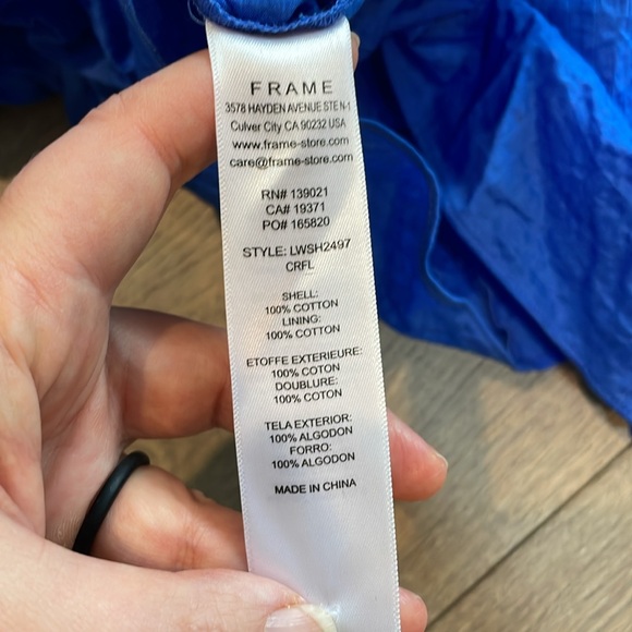 Frame Blue Gathered-Seam Top - Picture 13 of 16